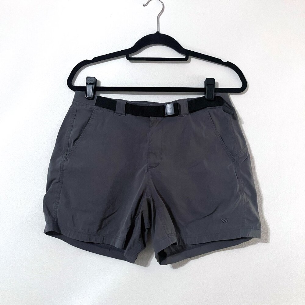 White Sierra Women's Gorpcore Camping Hiking Shorts | Grey/Black | Size 10